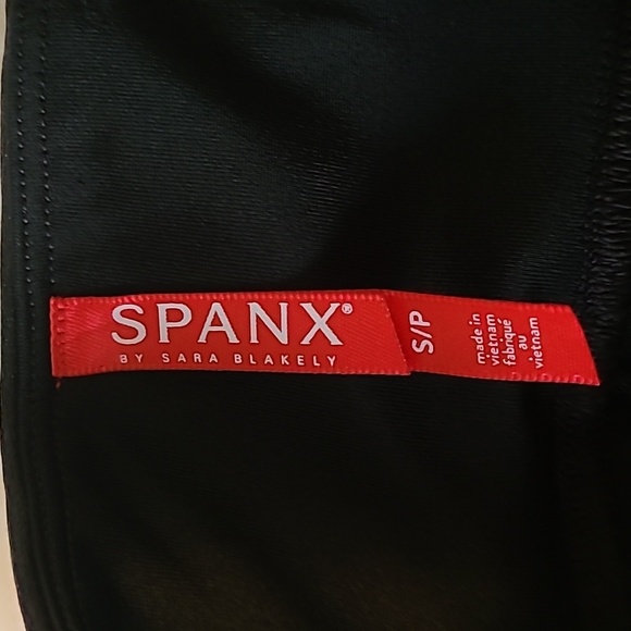 Spanx Black Moto Faux Leather Ribbed High Waisted Leggings Small - Picture 6 of 11